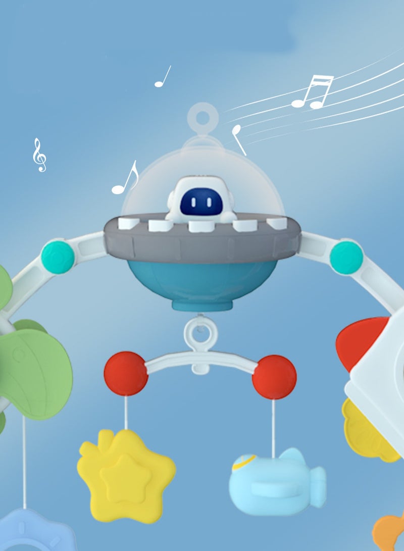 لعبة قوس عربة الموسيقى مناسبة للأطفال من عمر 0 ​​إلى 6 سنوات و6 إلى 12 شهرًا لعبة مقعد متنقلة مناسبة للتطوير الحسي للمهد - Image 2